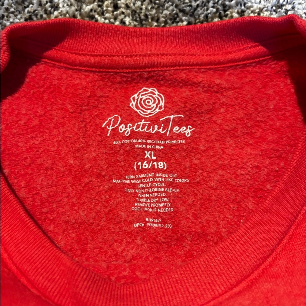 Red 'Blessed' sweater, Size XL - Picture 2 of 5
